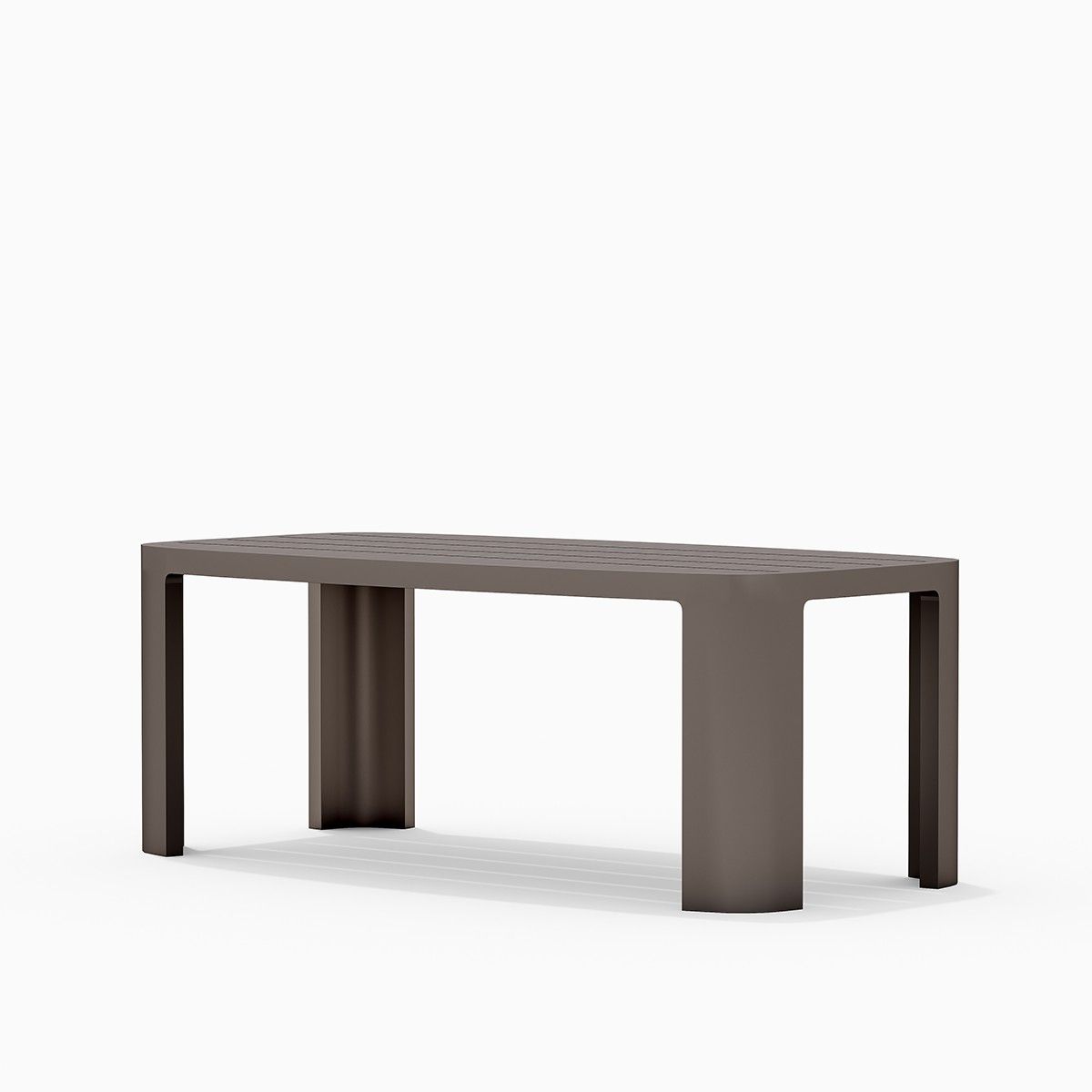 Möbelset für 8 Personen, Garten oder Terrasse, Aluminium, Tisch 214x102 cm + 8 Stühle, Gewebe aus 100 % Olefin, Bora Bora