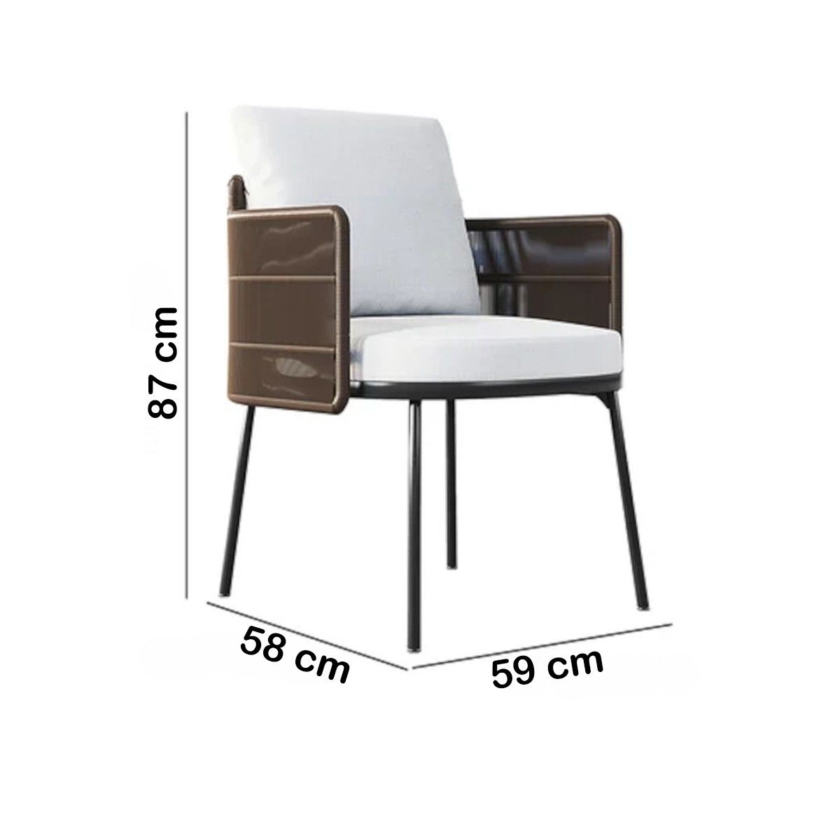 Möbelset für Terrasse oder Garten, Teakholztisch mit 8 Stühlen, inklusive Kissen, Aluminiumrahmen und Polyrattan, Mora