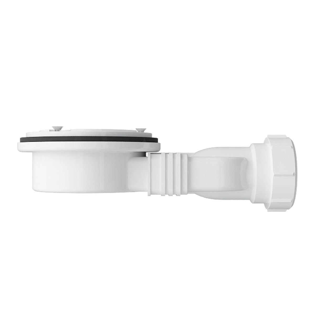 Universeller Slim-Ablaufsiphon, Durchmesser 11,9 cm, Durchflussmenge 25,8 Liter/Minute, Kunststoff