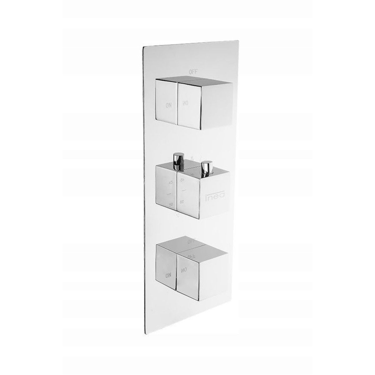 EGO Z1 Duschsystem, Unterputzmontage, Unterputz-Thermostatarmatur, Regendusche 30x30 cm