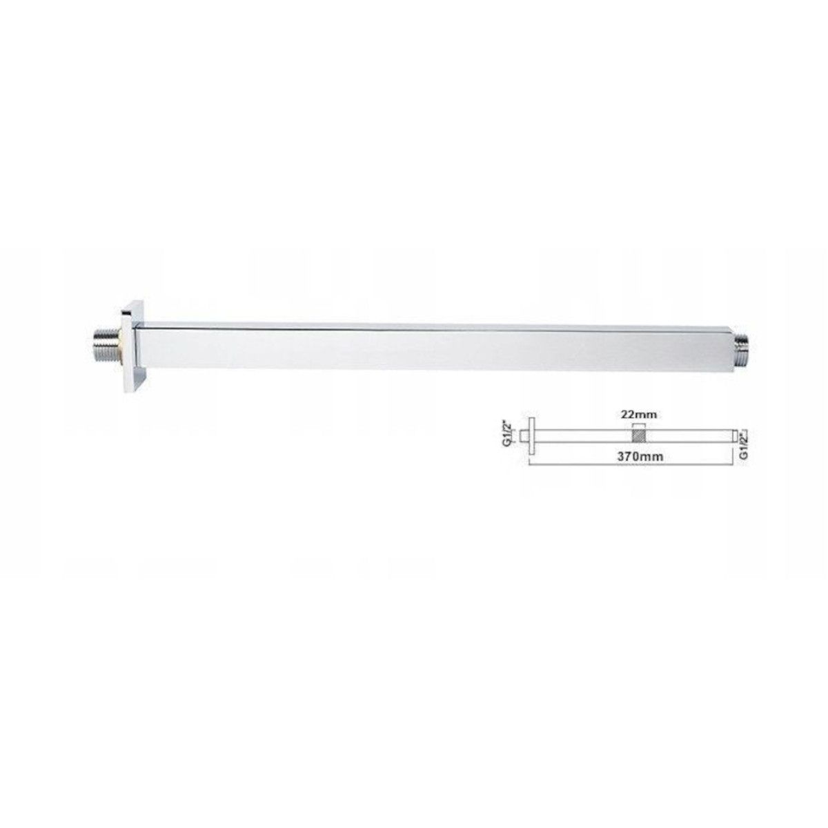 EGO Z1 Duschsystem, Unterputzmontage, Unterputz-Thermostatarmatur, Regendusche 30x30 cm