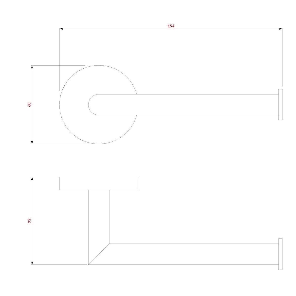 Omnires Modern Project Toilettenpapierhalter, Chrom