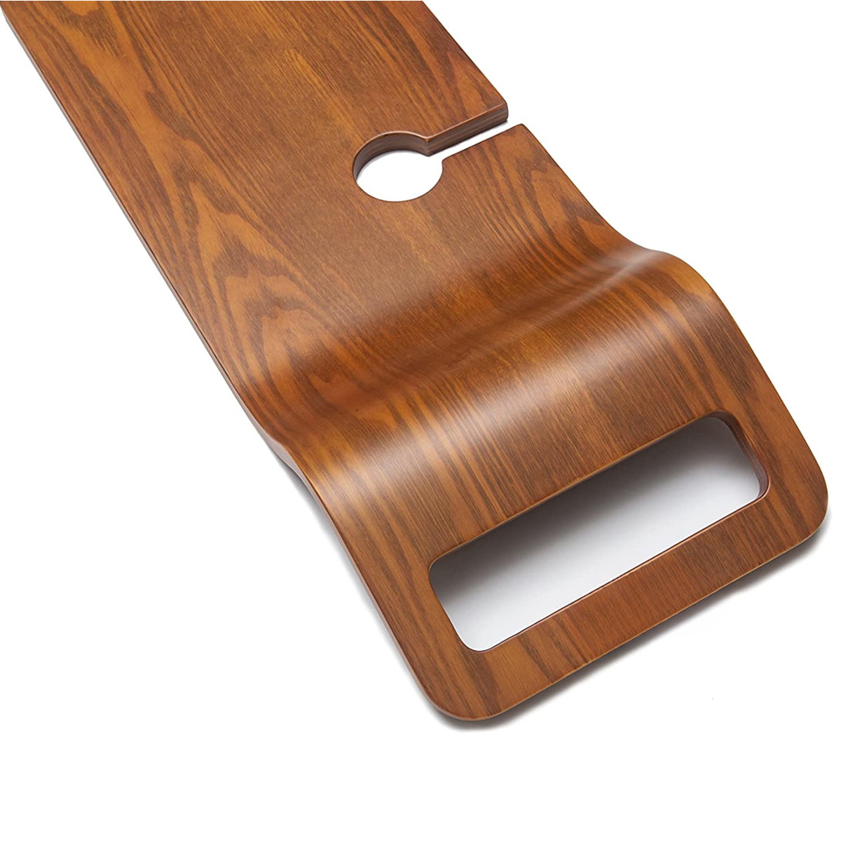 Badewannetablett Vasco, 100x25x1,5, Luxury-Finish aus mehrschichtigem Holz, Eiche, wasserfest, Farbe: Nussbaum