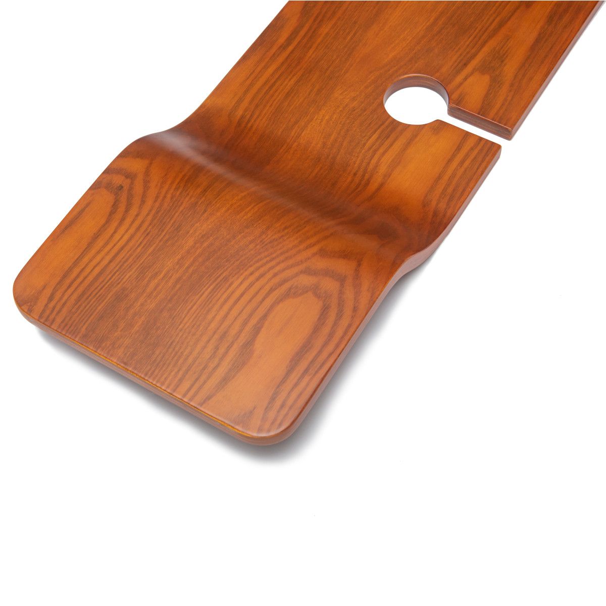 Badewannetablett Vasco, 100x25x1,5, Luxury-Finish aus mehrschichtigem Holz, Eiche, wasserfest, Farbe: Nussbaum