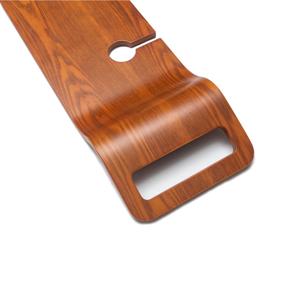 Badewannetablett Vasco, 100x25x1,5, Luxury-Finish aus mehrschichtigem Holz, Eiche, wasserfest, Farbe: Nussbaum