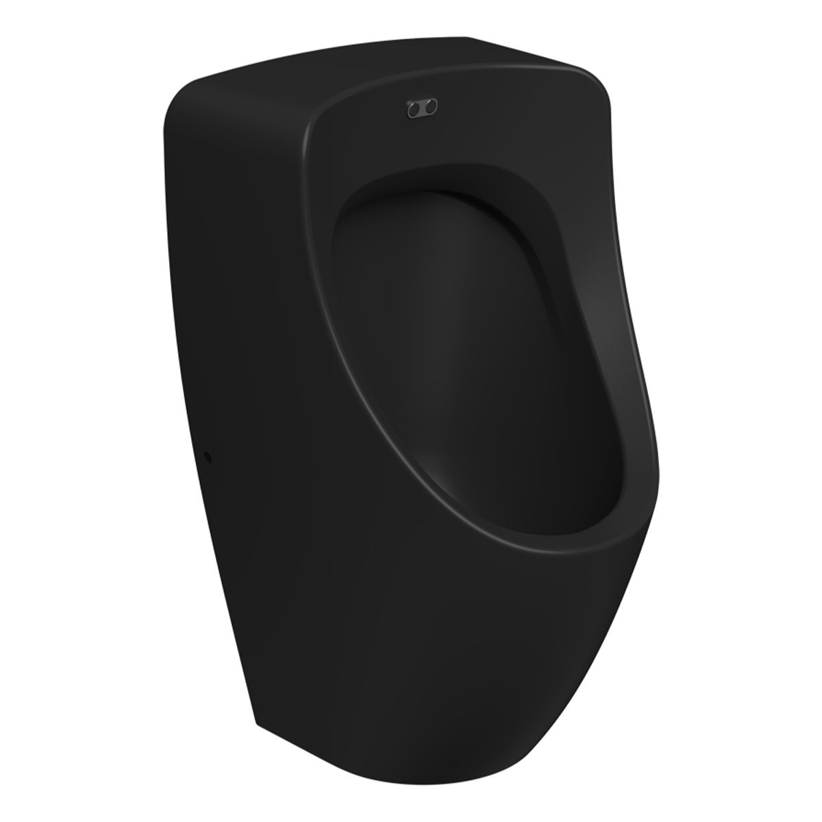 Urinal Diesel mit integriertem Sensor, Wandmontage, 36x33x60 cm, Mattschwarz, Royalty Line by Ego