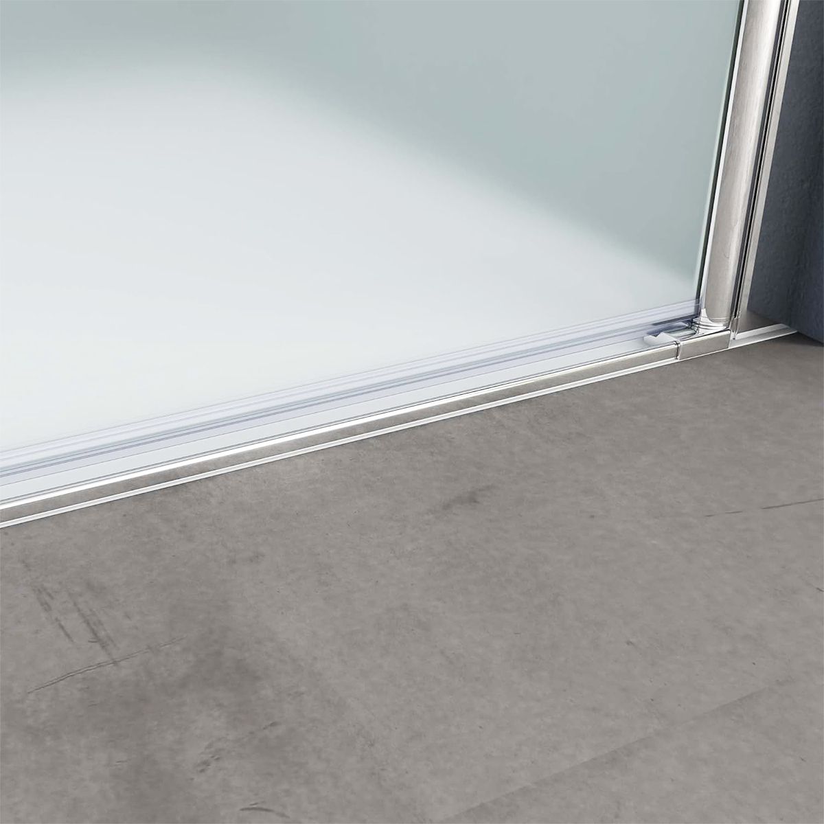 Duschtür EGO-24D, 6 mm Sicherheitsglas, transparent, 180°-Öffnung, 80–85–100–140 cm, Nano-Easy-Clean-Beschichtung