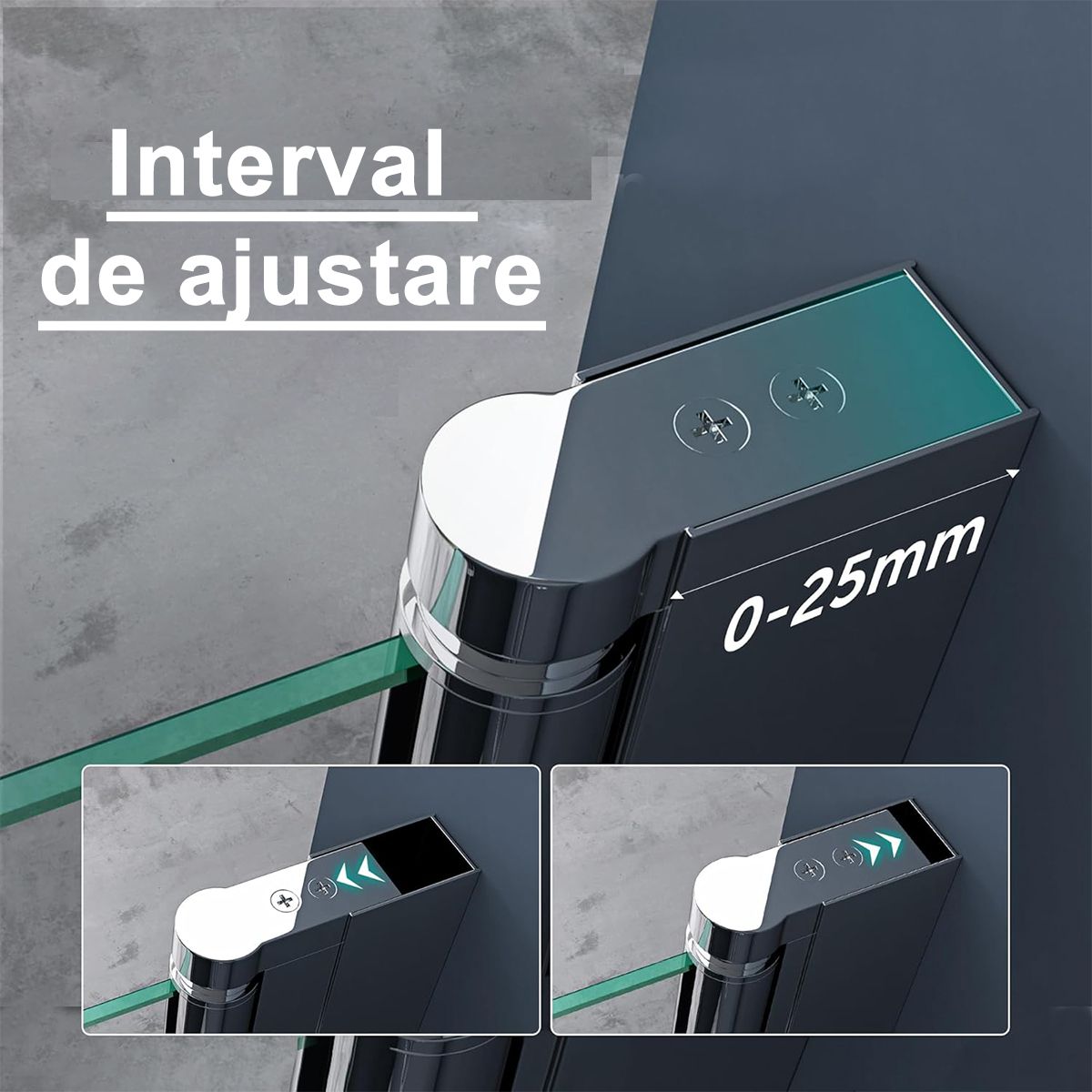 Duschtür EGO-24D, 6 mm Sicherheitsglas, transparent, 180°-Öffnung, 80–85–100–140 cm, Nano-Easy-Clean-Beschichtung