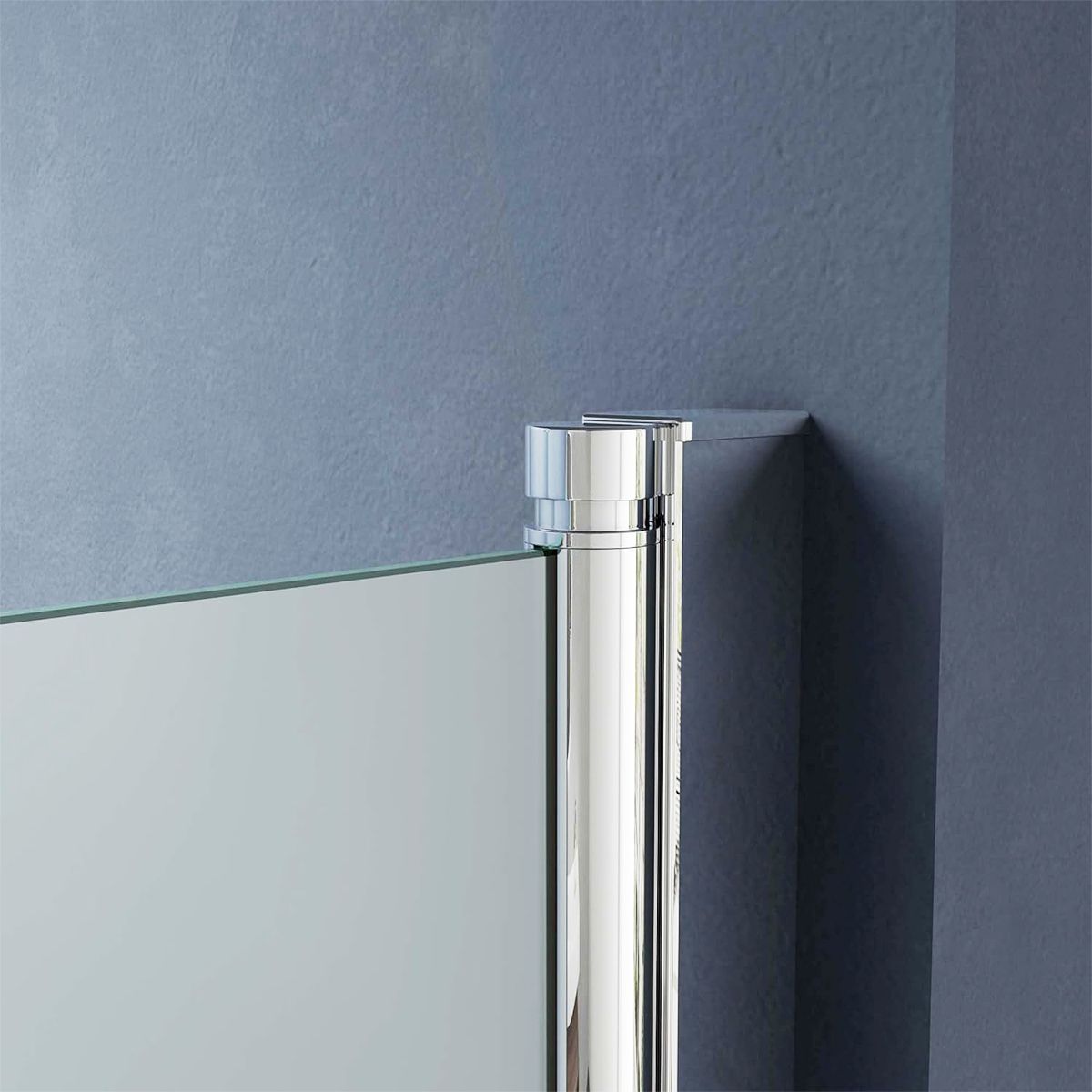 Duschtür EGO-24D, 6 mm Sicherheitsglas, transparent, 180°-Öffnung, 80–85–100–140 cm, Nano-Easy-Clean-Beschichtung