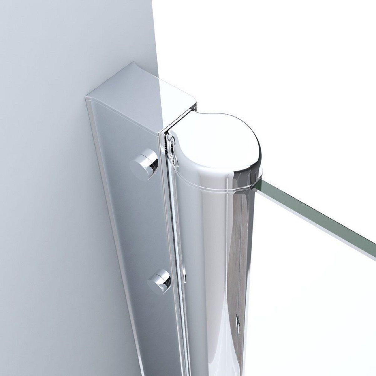 Duschtür EGO-266, ESG-Sicherheitsglas 6 mm, teilweise sandgestrahlt, Nano-Beschichtung, Breiten zwischen 70-100 cm