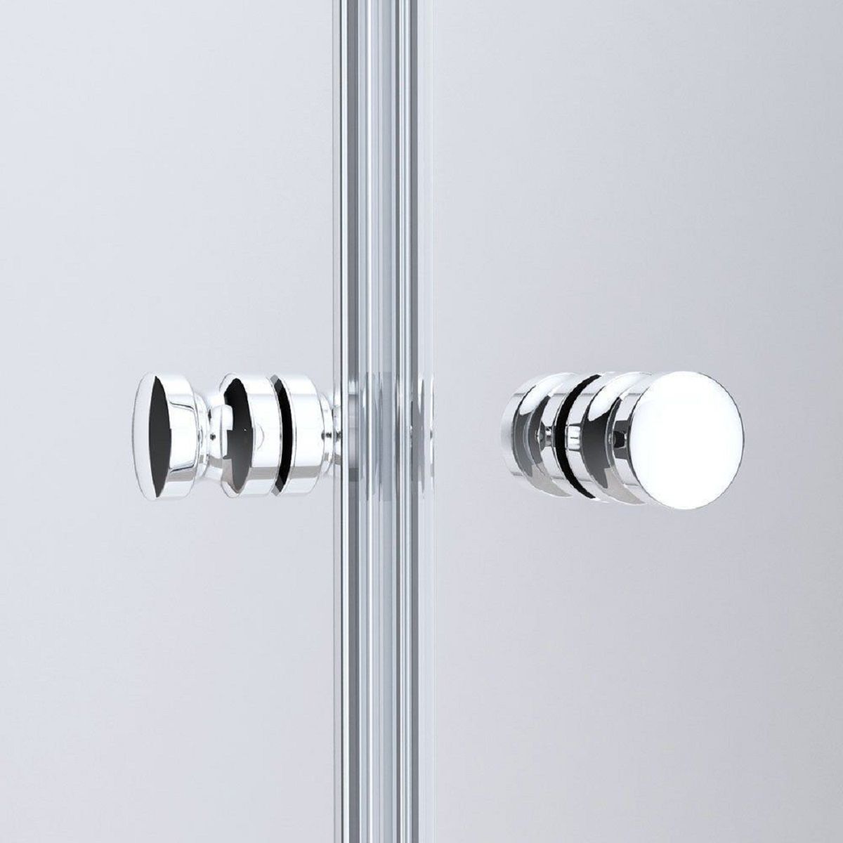 Duschtür EGO-266, ESG-Sicherheitsglas 6 mm, teilweise sandgestrahlt, Nano-Beschichtung, Breiten zwischen 70-100 cm