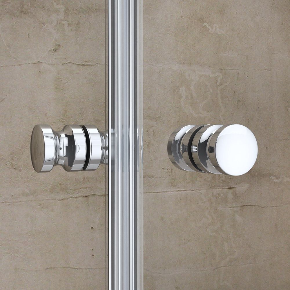 Duschtür EGO-266, Schiebetür, Nano-Beschichtung, Breiten zwischen 70 und 100 cm, 6 mm ESG-Glas
