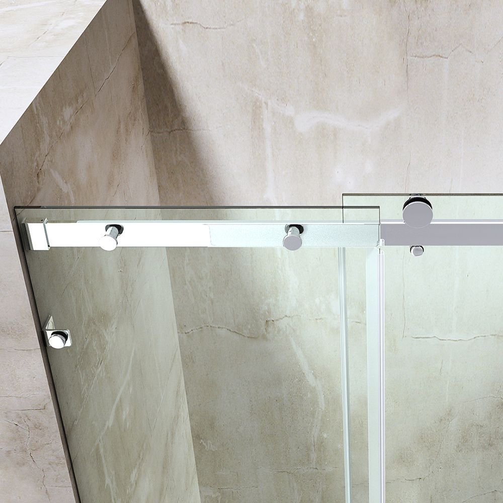 Duschkabine EGO-42, Schiebetür, Nanobeschichtung, Breiten zwischen 100 und 150 cm, 8 mm ESG-Sicherheitsglas