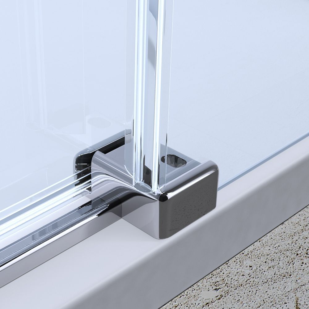 Duschkabine EGO-42, Schiebetür, Nanobeschichtung, Breiten zwischen 100 und 150 cm, 8 mm ESG-Sicherheitsglas