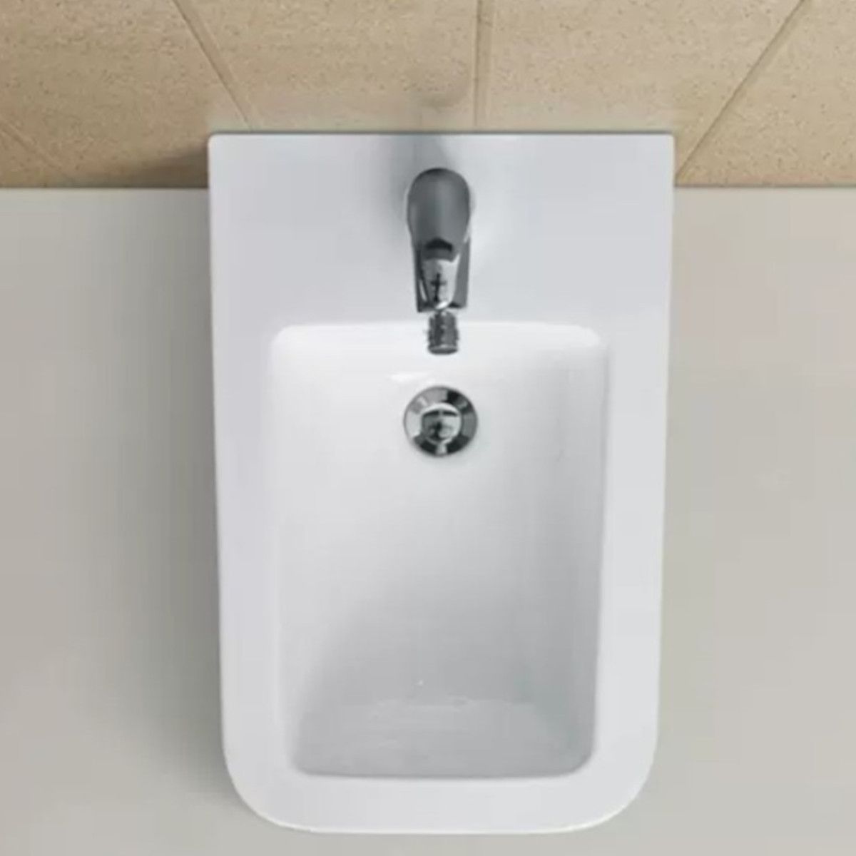 Bidet Alfonso, Bodenmontage, 56x35 cm, Weiß, Sanitärkeramik