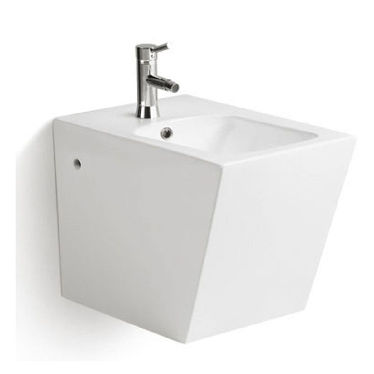 Bidet EGO Antonio, Weiß, 55x35 cm, Wandmontage, mit Überlauf