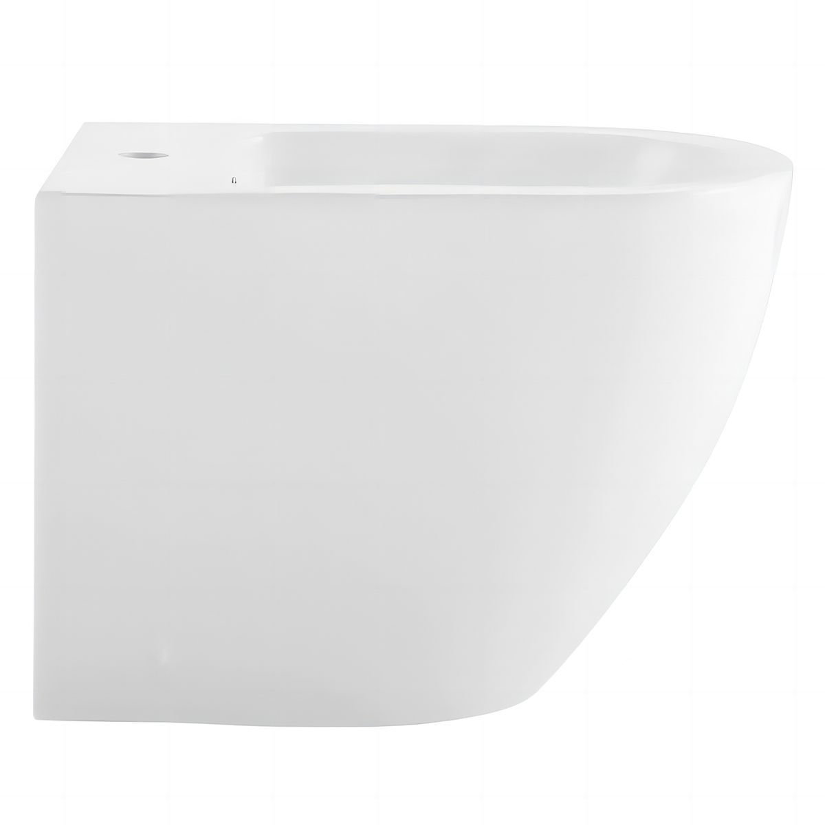 Bidet EGO Galo, Weiß, 55x36 cm, Bodenmontage, mit Überlauf