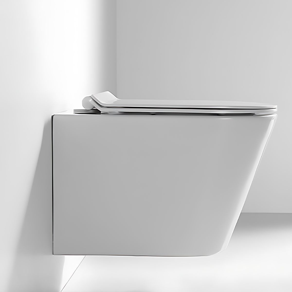 WC-Schüssel, Weiß glänzend, hängende Montage, 51x36 cm, Sanitärkeramik, Toledo