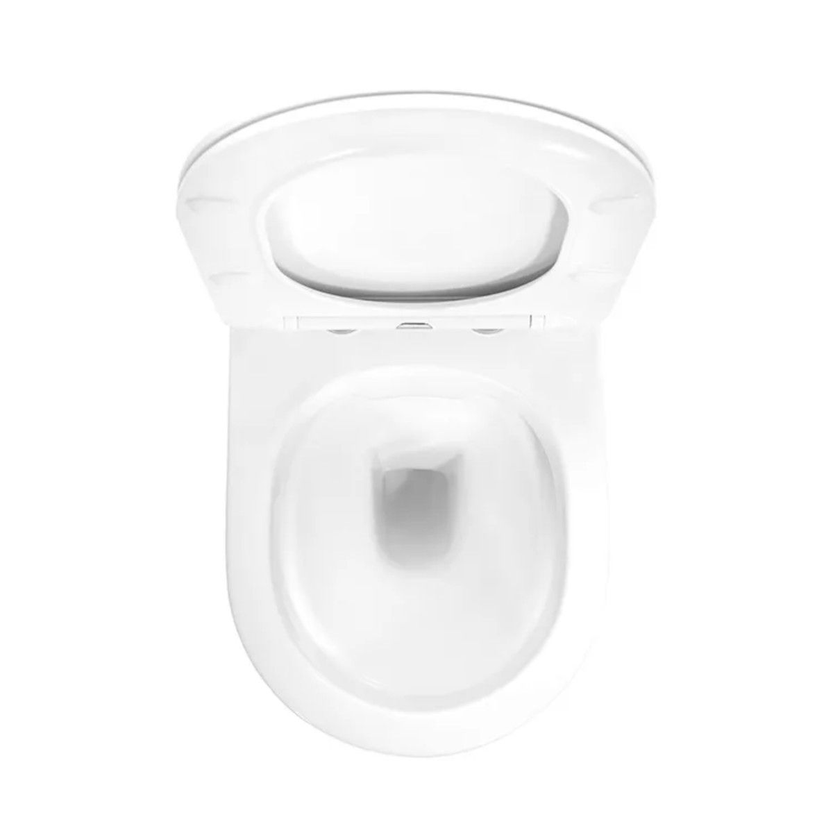 Wandhängendes WC, Weiß Gold Line, Rimless, 49x36 cm, Duroplast-Deckel, Sanitärkeramik, Ben