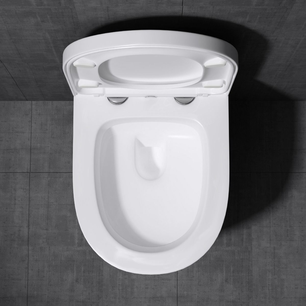 WC-Becken EGO-106, wandhängend, inkl. Duroplast-WC-Sitz