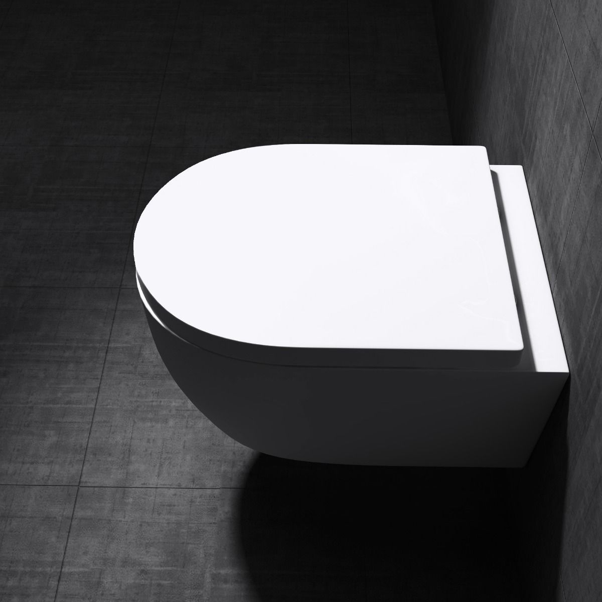 WC-Becken EGO-106, wandhängend, inkl. Duroplast-WC-Sitz