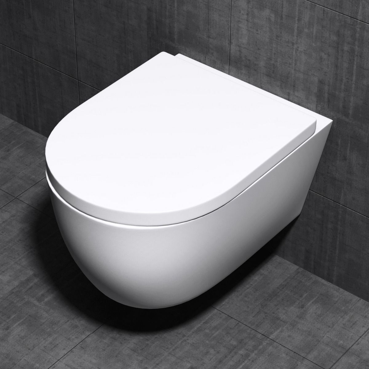 WC-Becken EGO-106, wandhängend, inkl. Duroplast-WC-Sitz
