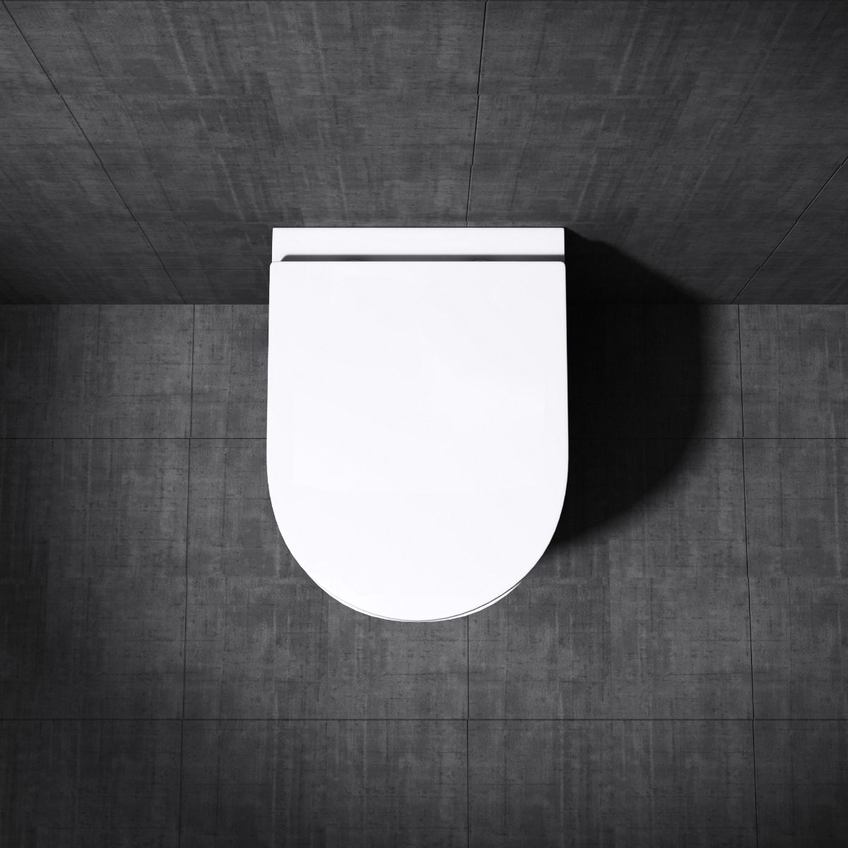 WC-Becken EGO-106, wandhängend, inkl. Duroplast-WC-Sitz