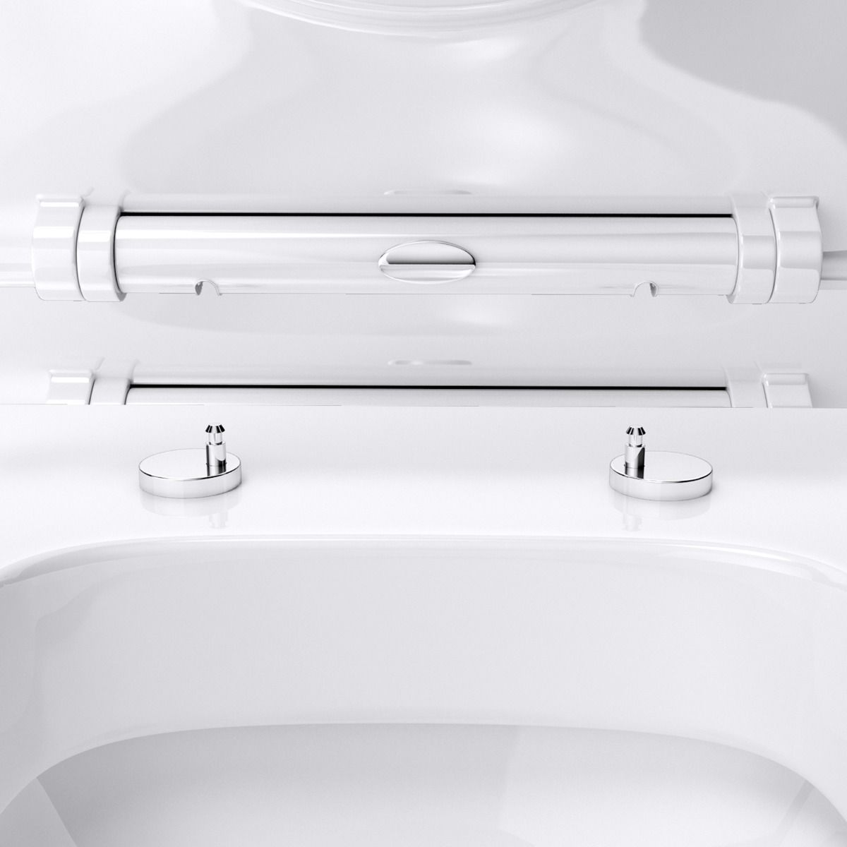 WC-Becken EGO-304T, bodenstehend, Silent-Close-Sitz, Sanitärkeramik