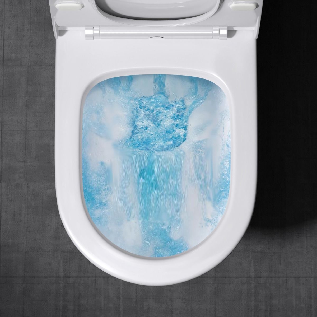 WC-Becken EGO-304T, bodenstehend, Silent-Close-Sitz, Sanitärkeramik