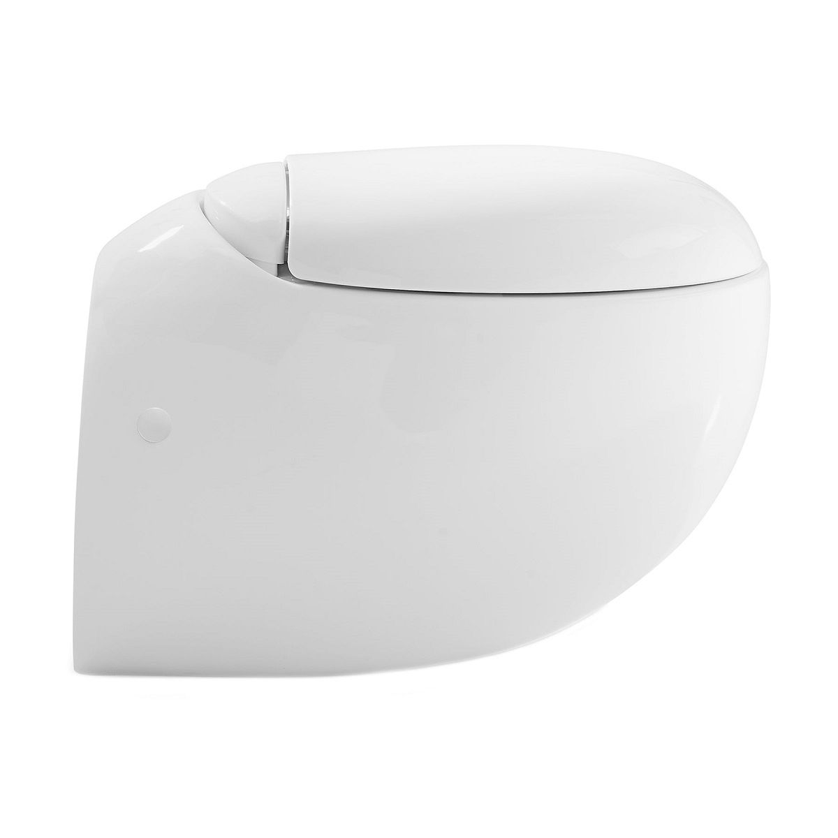 EGO Angelo WC-Becken, Weiß, 60x43 cm, hängende Montage, Duroplast Slim Soft-Close-Deckel im Lieferumfang enthalten