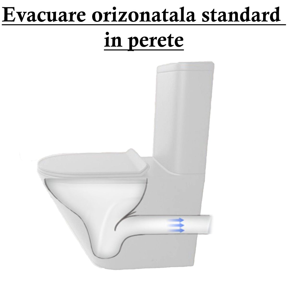 Toilettenschüssel EGO Dario Rimless inkl. Spülkasten, 2 Teile, Mattschwarz Power Color Bodenmontage Duroplast Slim Soft-Close-Abdeckung