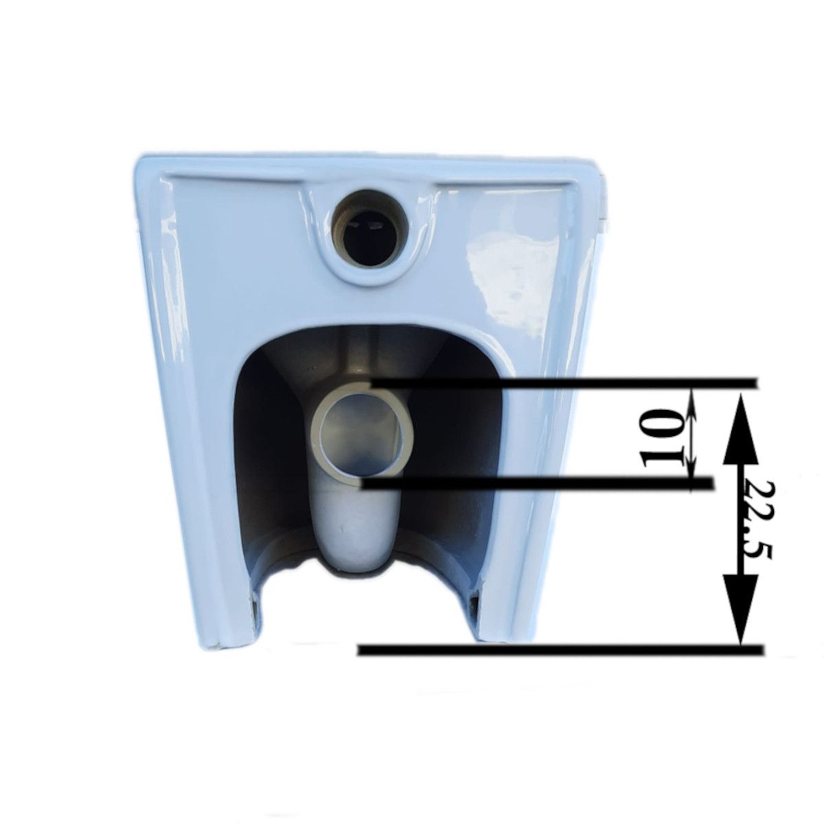 Toilettenschüssel EGO Galo, Rimless, Mattschwarz, Bodenmontage, Duroplast Slim Soft-Close Abdeckung inklusive