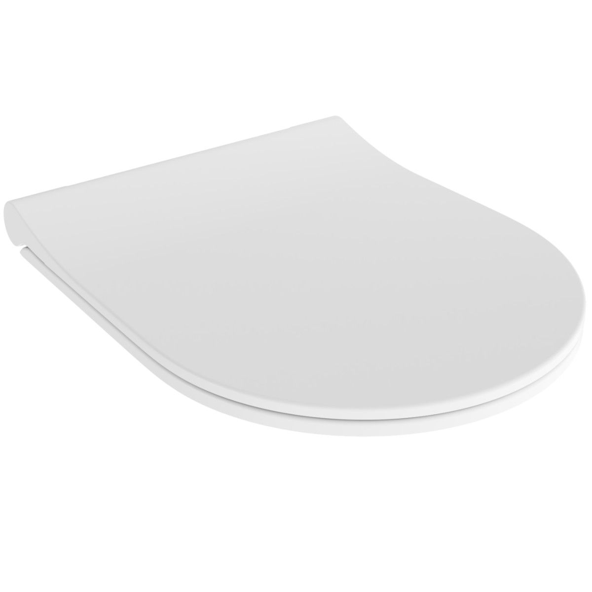 WC-Schüssel EGO Michael Rimless, 49x37 cm, Weiß glänzend, hängende Montage, Soft-Close-Duroplast-Deckel zum einfachen Abnehmen