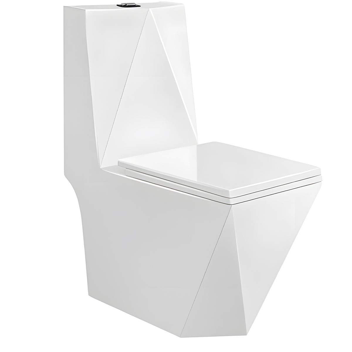 WC Enrico, SifonFlush, Weiß, 68x37 cm, Tank inklusive, Bodenmontage, Abdeckung mit Soft-Close inklusive