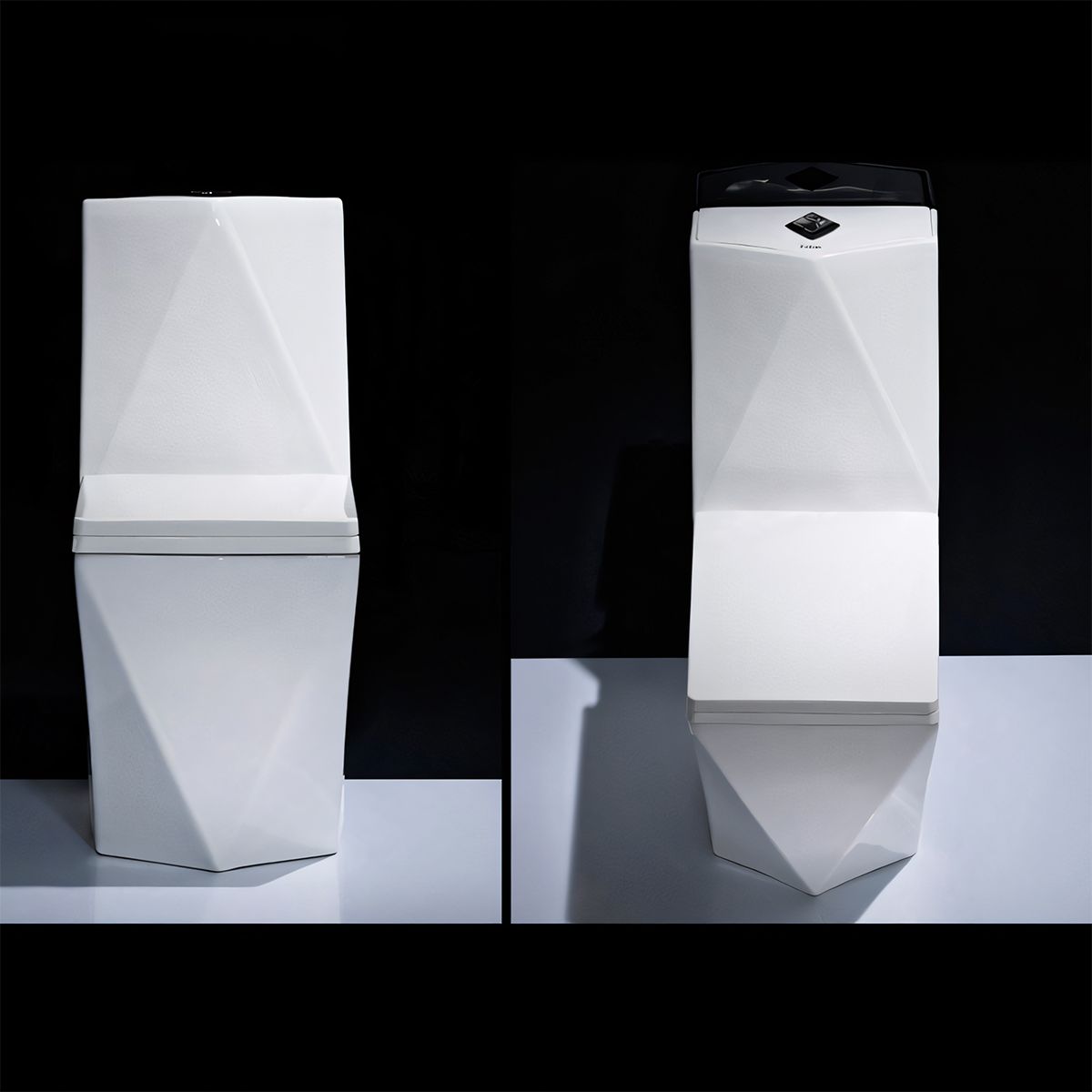 WC Enrico, SifonFlush, Weiß, 68x37 cm, Tank inklusive, Bodenmontage, Abdeckung mit Soft-Close inklusive