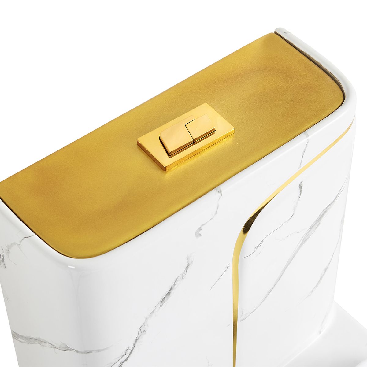 WC Lazio Marble, Rimless, 70x37 cm, integrierter Spülkasten, Weiß, Bodenmontage, Soft-Close Deckel, Royalty Line von Ego
