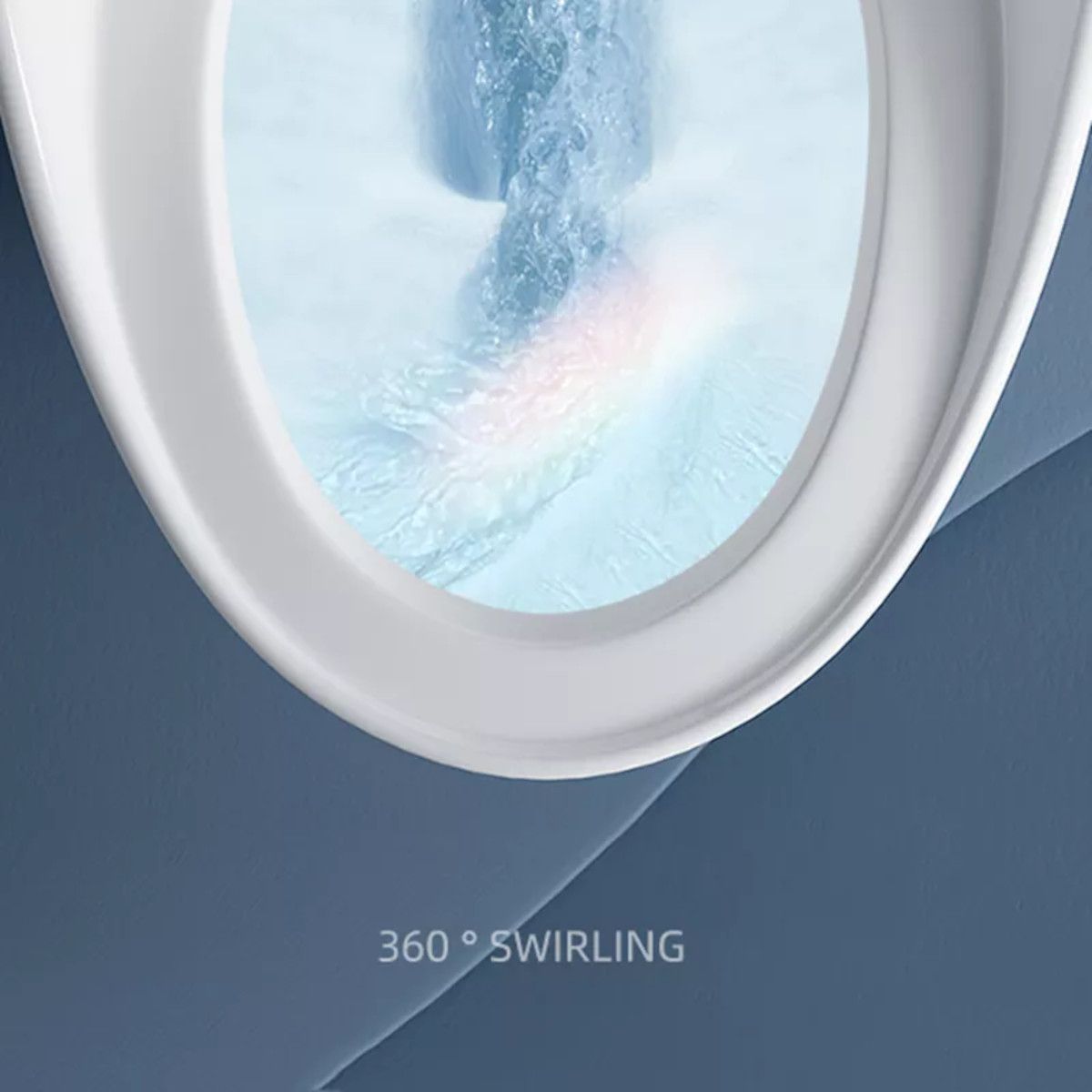 New Santa Rimless WC, 69 x 46 cm, eingebauter Spülkasten, Mattschwarz, Power Colour, Bodenmontage, Soft-Close Deckel