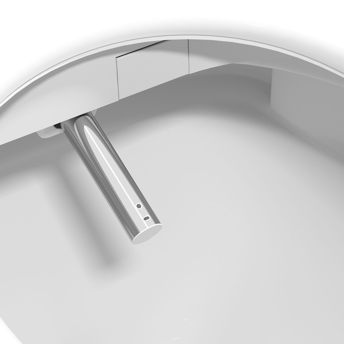 Smart-WC, mit Bidetfunktion, UV-Desinfektion, LED-Display, bodenstehend, 74x46 cm, Weiß, Leon