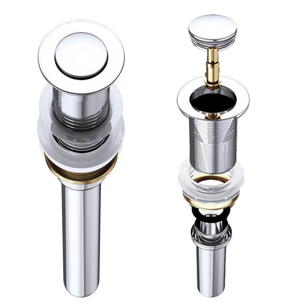 EGO Ventil PU02 und PU05, Push-up offen, mit oder ohne Überlauf, exklusives Design