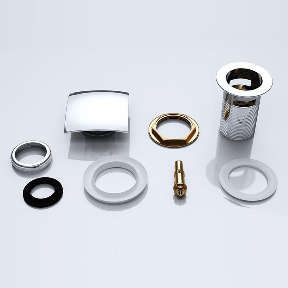 Ablaufventil EGO PU03 und PU06, Push-up, mit oder ohne Überlauf, besonderes Design