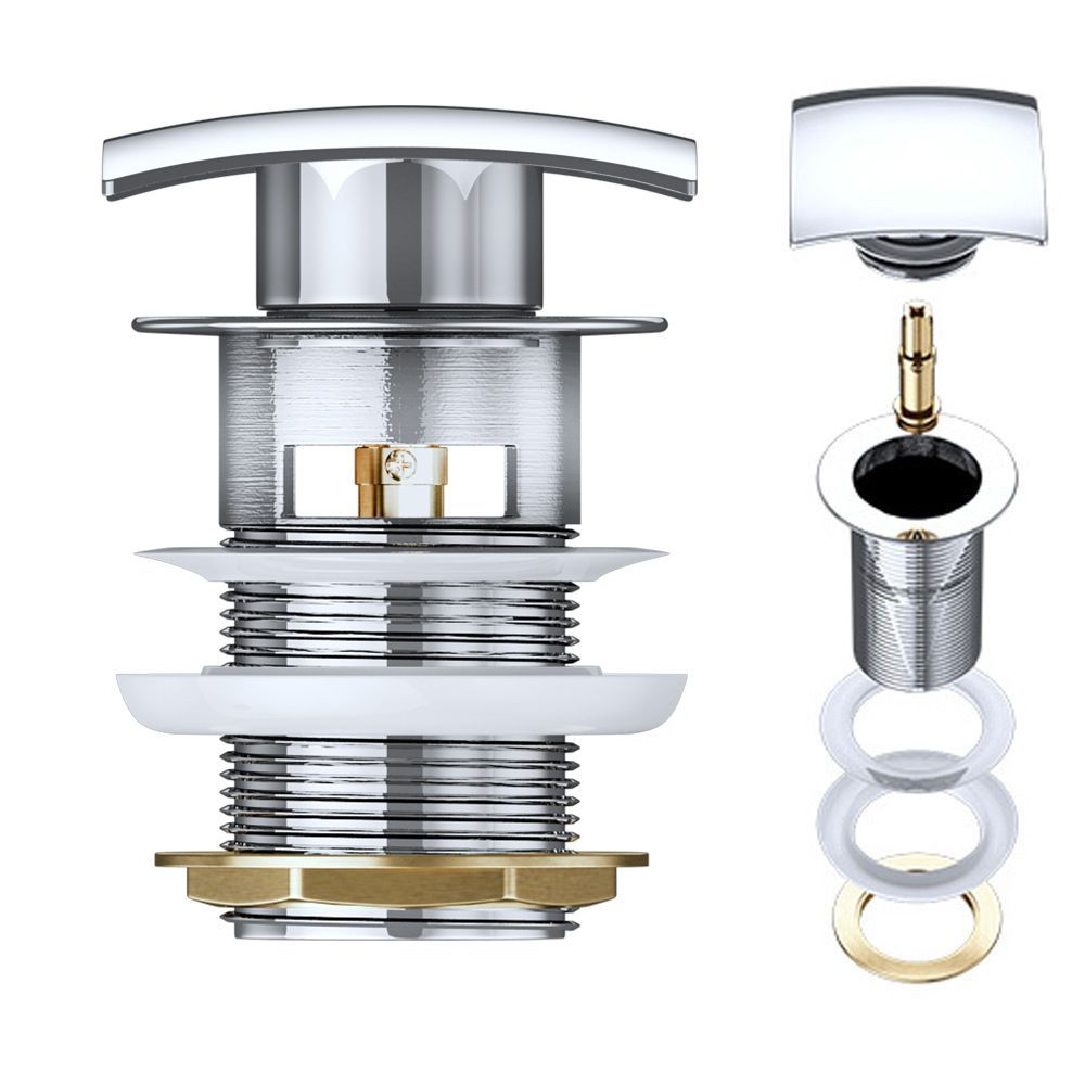 EGO Ventil PU06, Push-up offen, ohne Überlauf, besonderes Design